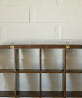 Vintage Wooden Wall Knick Knack Shelf / Mid Century Modern Collectable Curio Display / Shadow Box / Gianfranco Frattini for Cassina