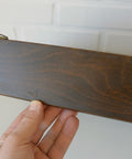 Vintage Wooden Wall Knick Knack Shelf / Mid Century Modern Collectable Curio Display / Shadow Box / Gianfranco Frattini for Cassina