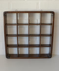 Vintage Wooden Wall Knick Knack Shelf / Mid Century Modern Collectable Curio Display / Shadow Box / Gianfranco Frattini for Cassina