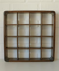Vintage Wooden Wall Knick Knack Shelf / Mid Century Modern Collectable Curio Display / Shadow Box / Gianfranco Frattini for Cassina
