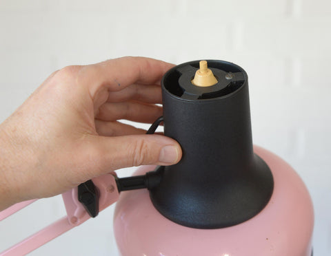 Vintage Architect Desk Lamp / Mid Century Modern / Pop Art / Rare Pink Table Light from 80's