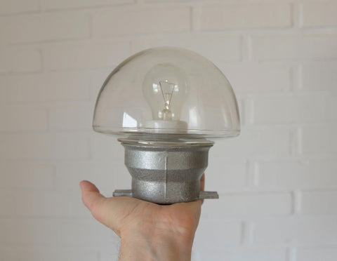 Mushroom Lamps / Set of 3 / Vintage Wall Lamp / Ceiling Light / Industrial Sconces