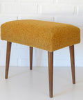 Vintage Space Age Stool: Mid Century Ottoman, Yugoslavia 1960s