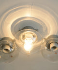 Mushroom Lamps / Set of 3 / Vintage Wall Lamp / Ceiling Light / Industrial Sconces