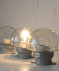 Mushroom Lamps / Set of 3 / Vintage Wall Lamp / Ceiling Light / Industrial Sconces