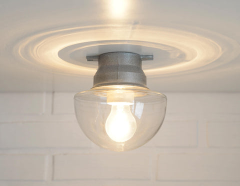 Mushroom Lamps / Set of 3 / Vintage Wall Lamp / Ceiling Light / Industrial Sconces