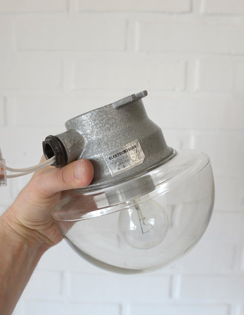 Mushroom Lamps / Set of 3 / Vintage Wall Lamp / Ceiling Light / Industrial Sconces