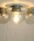 Mushroom Lamps / Set of 3 / Vintage Wall Lamp / Ceiling Light / Industrial Sconces