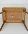 Vintage Space Age Stool: Mid Century Ottoman, Yugoslavia 1960s