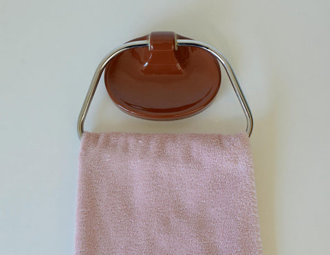 Vintage Bathroom / Towel Rack / Ceramic Towel Holder / Yugoslavia 80's