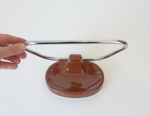 Vintage Bathroom / Towel Rack / Ceramic Towel Holder / Yugoslavia 80's