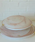 Set of 2 Vintage Murano Glass Sconce / Flush Mount Lights / Made in Italy