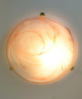 Set of 2 Vintage Murano Glass Sconce / Flush Mount Lights / Made in Italy