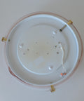 Set of 2 Vintage Murano Glass Sconce / Flush Mount Lights / Made in Italy