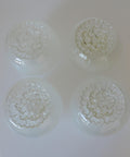 Set of 4 Vintage Italian Art Glass Lamp Shades | Murano Style Hand Blown Glass Globes | MCM Lighting Replacement Shades | 17 cm