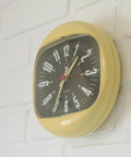 Plastic Vintage Space Age Wall Clock – SHG West Germany, 1970s, Mid Century Modern Home Decor
