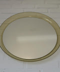 Space Age Guzzini Meblo Round Mirror – Mid Century Modern Smoked Acrylic Yugoslavia