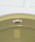 Space Age Guzzini Meblo Round Mirror – Mid Century Modern Smoked Acrylic Yugoslavia