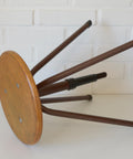 Vintage Industrial School Stool / Adjustable Swivel Metal Stool / Made in Yugoslavia 1970's