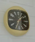 Plastic Vintage Space Age Wall Clock – SHG West Germany, 1970s, Mid Century Modern Home Decor