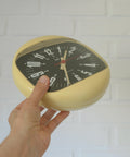 Plastic Vintage Space Age Wall Clock – SHG West Germany, 1970s, Mid Century Modern Home Decor