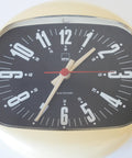 Plastic Vintage Space Age Wall Clock – SHG West Germany, 1970s, Mid Century Modern Home Decor