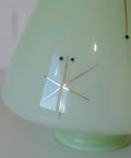 Vintage Space Age Mint Green Opaline Glass Pendant Light | Mid-Century Modern | Hand-Blown Glass | Brass Redesign