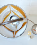 Vintage Murano Style Pendant Light | Hand-Blown Opaline Glass | Mazzega Style | Mid-Century Modern | Restored Yugoslav Chandelier