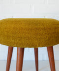 Vintage Space Age Stool: Mid Century Ottoman, Yugoslavia 1960s