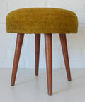 Vintage Space Age Stool: Mid Century Ottoman, Yugoslavia 1960s