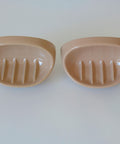 Vintage Bathroom Wall Accessory Set | 1980s Yugoslavia | Beige Cappuccino Ceramics | Retro Towel Holder | Soap Dishes | Toothbrush Holder