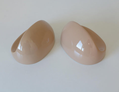 Vintage Bathroom Wall Accessory Set | 1980s Yugoslavia | Beige Cappuccino Ceramics | Retro Towel Holder | Soap Dishes | Toothbrush Holder