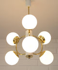 Vintage Sputnik Chandelier: MCM Space Age Pendant Light, Yugoslavia 1970s