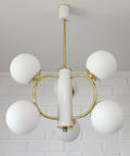 Vintage Sputnik Chandelier: MCM Space Age Pendant Light, Yugoslavia 1970s