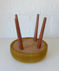 Vintage Space Age Stool: Mid Century Ottoman, Yugoslavia 1960s