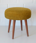 Vintage Space Age Stool: Mid Century Ottoman, Yugoslavia 1960s