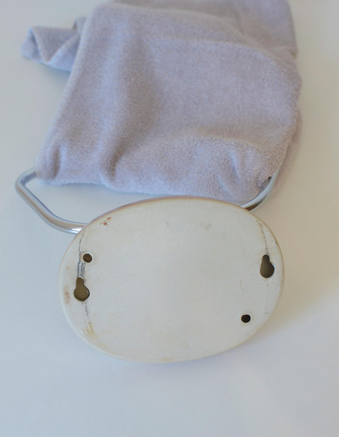 Vintage Bathroom Wall Accessory Set | 1980s Yugoslavia | Beige Cappuccino Ceramics | Retro Towel Holder | Soap Dishes | Toothbrush Holder