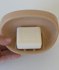 Vintage Bathroom Wall Accessory Set | 1980s Yugoslavia | Beige Cappuccino Ceramics | Retro Towel Holder | Soap Dishes | Toothbrush Holder