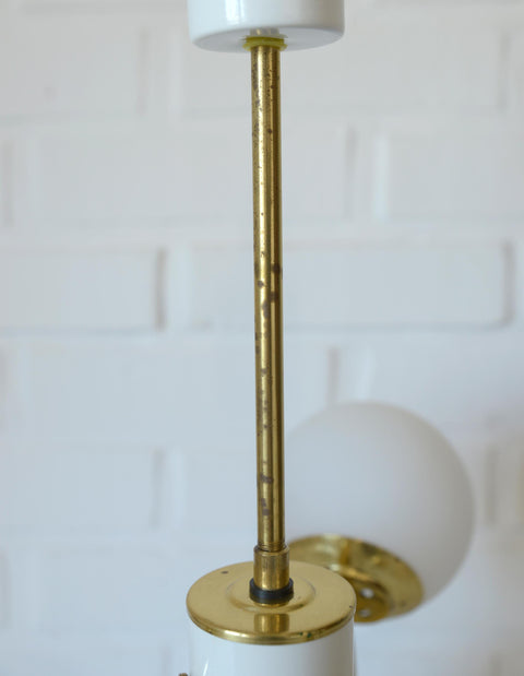 Vintage Sputnik Chandelier: MCM Space Age Pendant Light, Yugoslavia 1970s