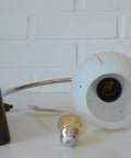 Vintage Bedside Lamp / Desk Lighting / Table Light / Space Age / Yugoslavia 1950's / Restored MCM Light Fixture / Star Pattern Glass