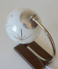 Vintage Bedside Lamp / Desk Lighting / Table Light / Space Age / Yugoslavia 1950's / Restored MCM Light Fixture / Star Pattern Glass