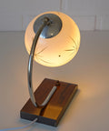 Vintage Bedside Lamp / Desk Lighting / Table Light / Space Age / Yugoslavia 1950's / Restored MCM Light Fixture / Star Pattern Glass