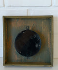 Vintage Tulip Mid-Century Mechanical Wall Clock – 1950s/60s – Wooden Case & Aluminum Details - Wall Decor