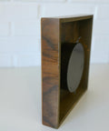 Vintage Tulip Mid-Century Mechanical Wall Clock – 1950s/60s – Wooden Case & Aluminum Details - Wall Decor