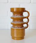 Vintage HERKO Ceramic Vase / Brutalist Mid Century Pottery / Yugoslavia 1970s / Sculptural Fat Lava Vase