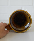 Vintage HERKO Ceramic Vase / Brutalist Mid Century Pottery / Yugoslavia 1970s / Sculptural Fat Lava Vase