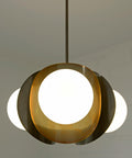 Vintage Pendant Light / Copper Sputnik / Mid Century Modern /MCM Chandelier / Space Age / Brutalist Ceiling Light