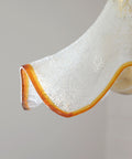 Hand Blown Murano Style Pendant Light – Amber Rim, 1970s MCM Design