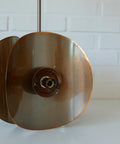 Vintage Pendant Light / Copper Sputnik / Mid Century Modern /MCM Chandelier / Space Age / Brutalist Ceiling Light