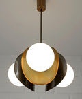 Vintage Pendant Light / Copper Sputnik / Mid Century Modern /MCM Chandelier / Space Age / Brutalist Ceiling Light